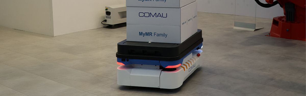 Comau MyMR: nová rodina autonómnych mobilných robotov pre vnútornú logistiku